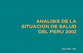 ANALISIS DE LA SITUACION DE SALUD DEL PERU 2002 LIMA, PERU 2003.
