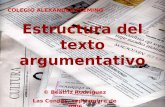 Estructura del texto argumentativo COLEGIO ALEXANDER FLEMING © Beatriz Rodríguez Las Condes, septiembre de 2006.