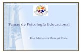 Temas de Psicología Educacional Dra. Marianela Denegri Coria.