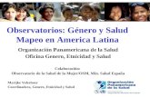 Observatorios: Género y Salud Mapeo en America Latina Organización Panamericana de la Salud Oficina Genero, Etnicidad y Salud Colaboración: Observatorio.