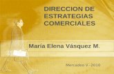 DIRECCION DE ESTRATEGIAS COMERCIALES María Elena Vásquez M. María Elena Vásquez M. Mercadeo V -2010.