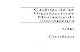 Catalogo de Organizaciones Misioneras de Iberoamerica