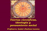 Teorías científicas, ideología y pensamiento social Profesora: Isabel Jiménez Lucena.