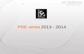 PRE venta 2013 - 2014. Lista de Precios 2014 (Vigente a partir de enero 2014) Lista de Precios 2014