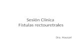 Sesión Clínica Fístulas rectouretrales Dra. Housari.
