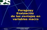 13/09/2014 Rodriguez Silvero & Asociados Asuncion, 17abr12 Paraguay Evaluación de las ventajas en variables macro 1.