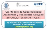 Fundación de Educación Superior San José Un Modelo de Gobernabilidad Académica y Pedagógica Apoyado por ARQUITECTURAS TICs/SI Ing. ALFONSO PEREZ GAMA –IEEE.