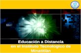 Educación a Distancia en el Instituto Tecnologico de Minatitlàn.