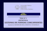 1º I.T.I. : MECANICA I Departamento: INGENIERÍA MECÁNICA, ENERGÉTICA Y DE MATERIALES TEMA Nº 2: ESTÁTICA SISTEMAS DE FUERZAS CONCURRENTES SISTEMAS DE FUERZAS.