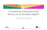 Estudio de influencia marcas en la sociedad digital 2011