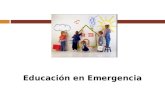 Educacion en emergencia