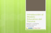 Introducción al Modelo Educativo del Trauma. Modulo 1: Contexto Emotivo para el aprendizaje.