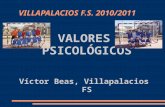 VILLAPALACIOS F.S. 2010/2011 VALORES PSICOLÓGICOS Víctor Beas, Villapalacios FS.