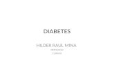 DIABETES HILDER RAUL MINA PATOLOGO CLINICO. Diabetes Mellitus.