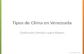 Tipos de clima en Venezuela según Köppen