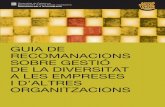 Guia de Recomanacions sobre Gestió de la Diversitat a les Empreses i d'Altres Organitzacions