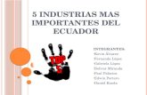 5 Industrias Mas Importantes Del Ecuador