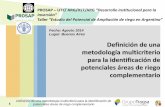 Definición de una metodología multicriterio para la identificación de potenciales áreas de riego complementario