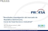 Estudio de mercado Rep. Dominicana canal foodservice e industrial