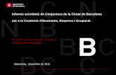 Informe Econòmic de Conjuntura de la Ciutat de Barcelona - Novembre 2013