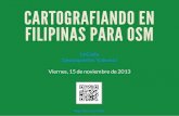 Cartografiando en filipinas para OSM