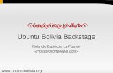 Ubuntu Bolivia Backstage