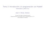Tema 2: Introducción a la programación con Haskell