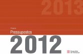 Pressupostos de la Generalitat de Catalunya per al 2012