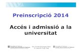Accés i admissió a la universitat