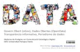 OpenGovernment, OpenData, Transparència, Periodisme de dades, UPF