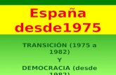 España desde 1975 (para 4º ESO).
