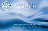 Presentación larga del Rotary Club San Sebastián. 6 Sept 2012