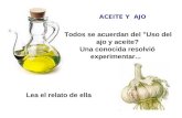 Ajo+aceite de oliva= 20 kilos menos