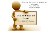 Bases de Datos / Historia Mundo Moderno