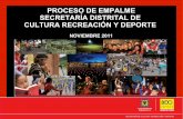 Secretaría Distrital de Cultura Recreación y Deporte, Bogotá D.C. | Presentación de Empalme 2011