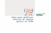 Guía para publicar ofertas de empleo gratis en Xing