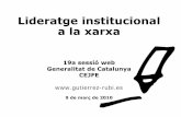 19a sessió web: 'Lideratge institucional a la xarxa', Antoni Gutiérrez-Rubí