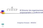 El Director de organizaciones empresariales y profesionales. Frèdèric Cuchet, CEDAP (2)