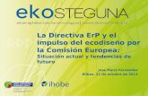 La Directiva ErP y el impulso del ecodiseño por la Comisión Europea: Situación actual y tendencias de futuro