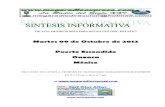 Sintesis informativa 09 10 2012