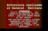 entrevista realizada al General Emiliano Zapata