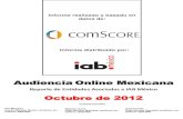 Reporte de audiencias- Octubre 2012 por comScore