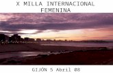 X Milla Internacional femenina. Gijón 2008