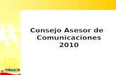 Presentación Consejo Asesor de Comunicación