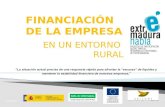Financiación de la Empresa en un Entorno Rural