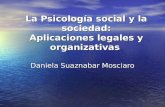 La psicologia social y las aplicaciones legales