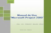 Manual de uso de ms project 2010 Freddy Sejas Cruz