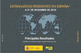 Extranjeros residentes en España con certificado de registro o tarjeta de residencia en vigor a 31 de diciembre de 2010. Principales resultados.
