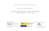 Informe visual 2011: La inmigración en Alicante de la A a la Z