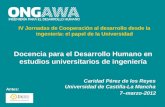 IV JCDI - 4_Caridad Pérez_Docencia para el Desarrollo Humano en estudios de ingeniería